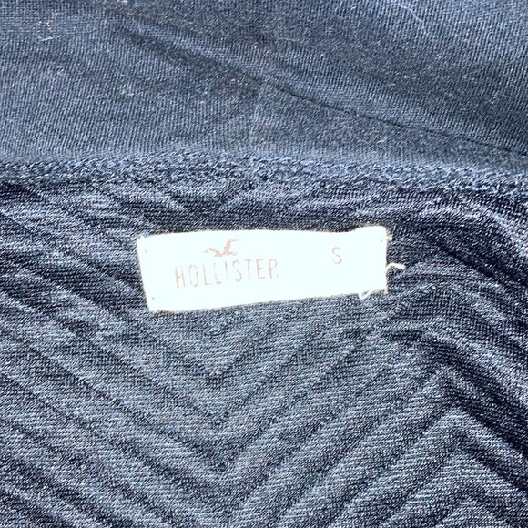 Small hooded Hollister side zip up coat adjustable Waist pull strings - Picture 6 of 10